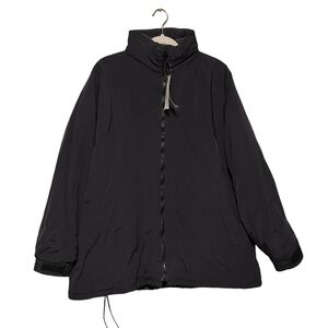 VINTAGE BIRDIE JACKETS Richard Leslie Men’s Large Black Zip Up Coat Fleece NEW